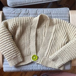 Homemade Crochet Cropped Sweater